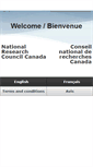 Mobile Screenshot of nrc-cnrc.gc.ca