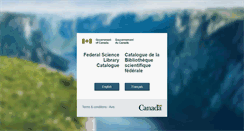 Desktop Screenshot of cat.cisti-icist.nrc-cnrc.gc.ca