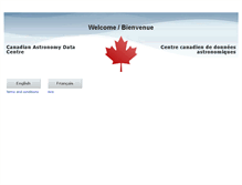 Tablet Screenshot of cadc-ccda.hia-iha.nrc-cnrc.gc.ca